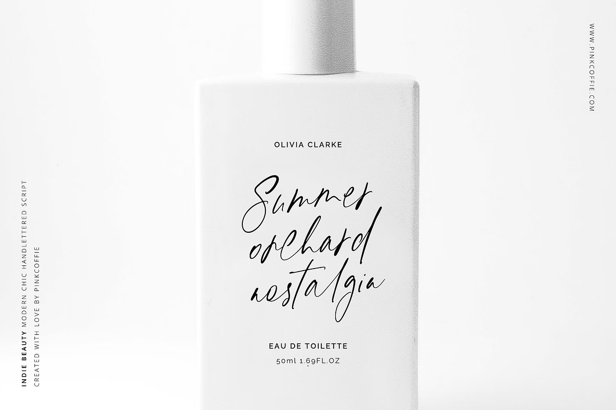 Indie Beauty Chic Handlettered Font, a Script Font by Pink Coffie (Photo 7 of 30)