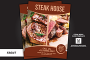 steak menu flyer template, a Flyer Template by mesuka (Thumbnail 2 of 3)