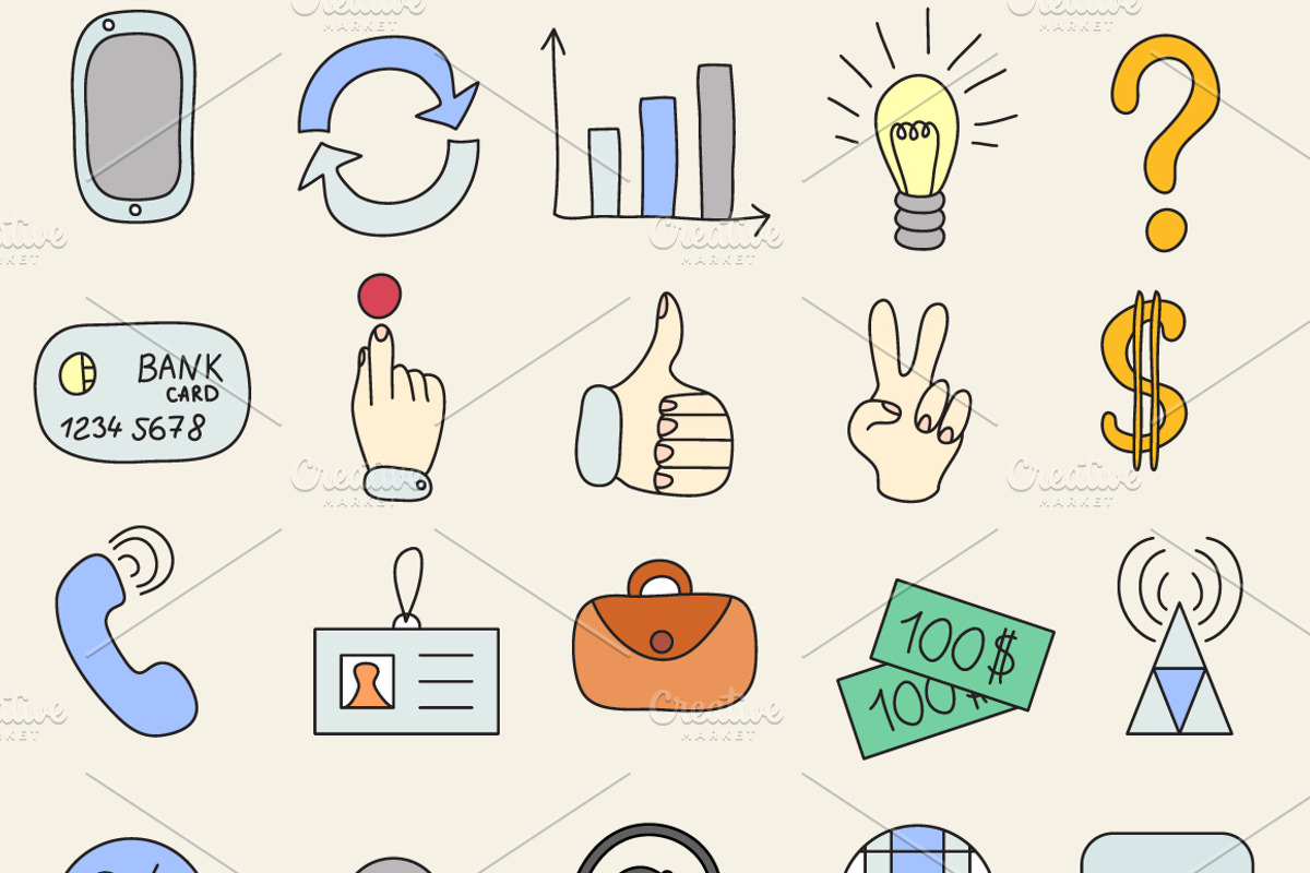 25 Business icons, an Icon by Ivga (Photo 1 of 2)