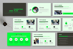 Marketing Plan Presentation, a Presentation Template by MightyDesign