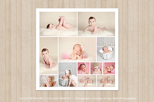 12x12 Photo Collage Template