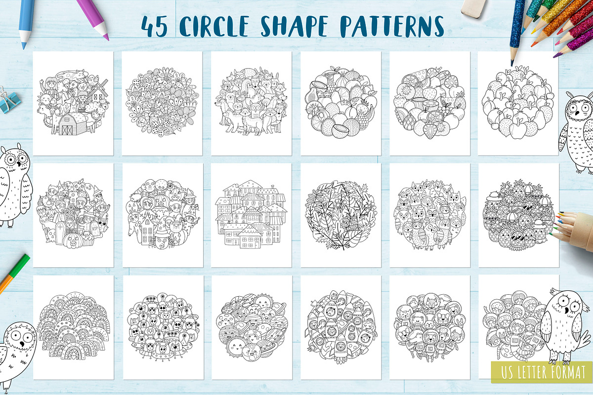 90 Coloring Pages Collection, an Illustration by Gulnara Sabirova (Photo 8 of 22)
