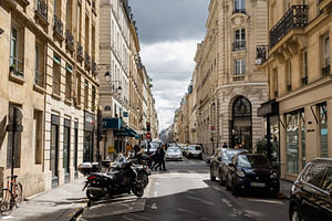 Paris Narrow Street in Daylight