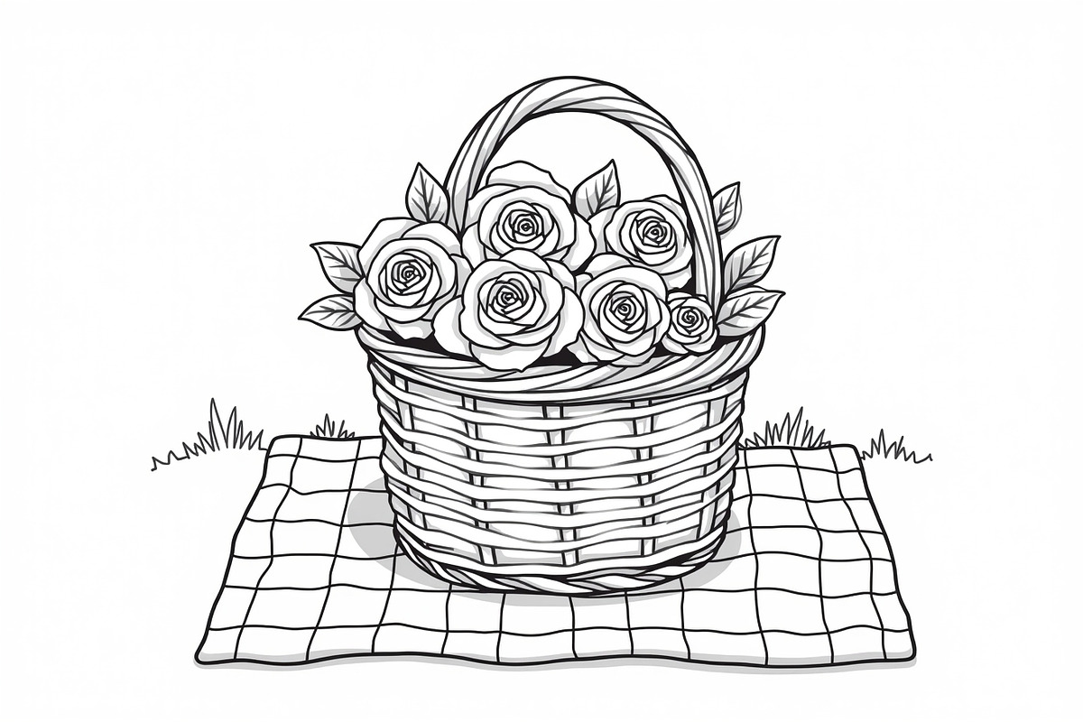 Flower Basket Bundle, an Illustration by musafir_fashion (Photo 9 of 9)