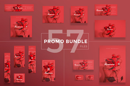 Promo Bundle | Manicure, a Poster Template by Amber Graphics