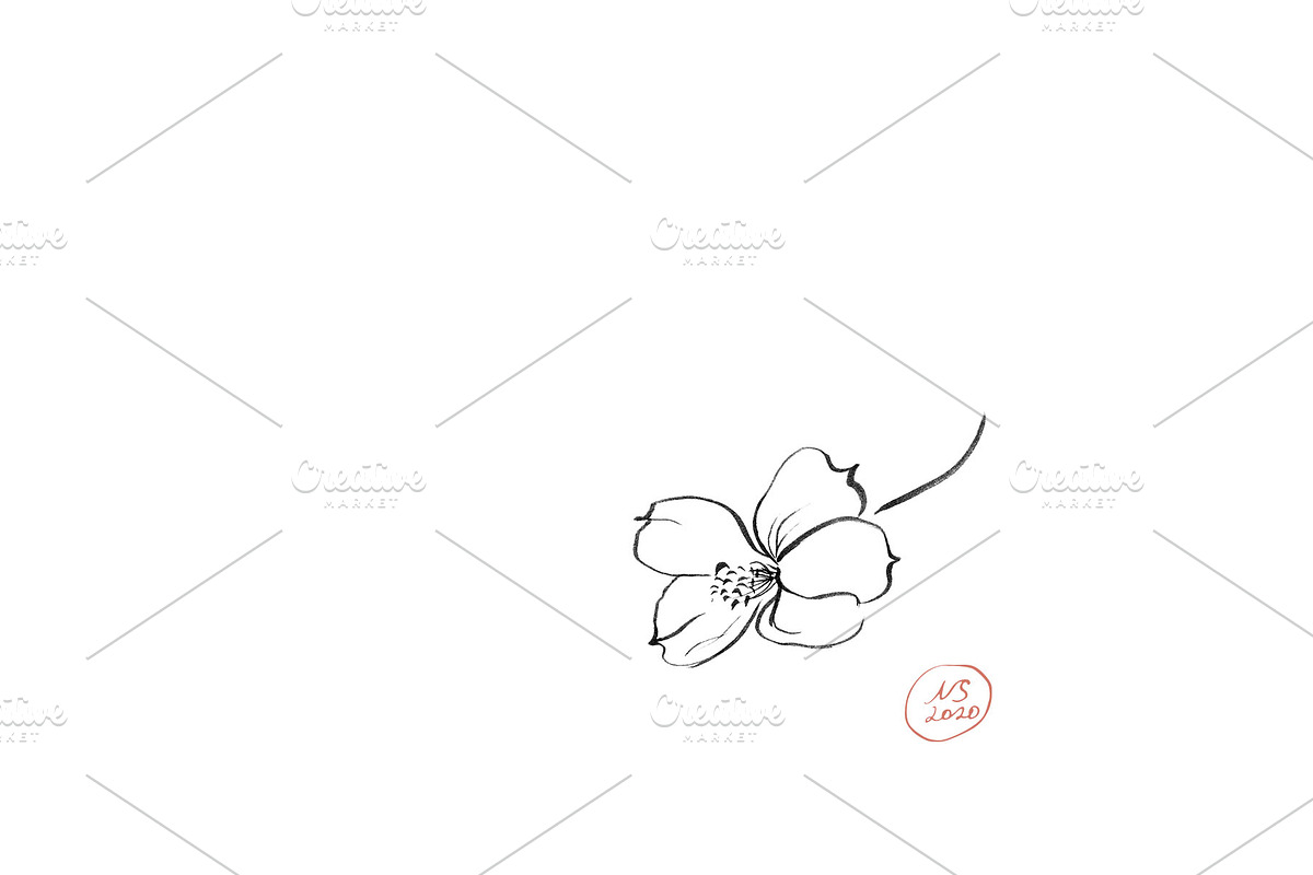 Ink Apple Blossom, an Illustration by Note And Silence (Photo 5 of 5)