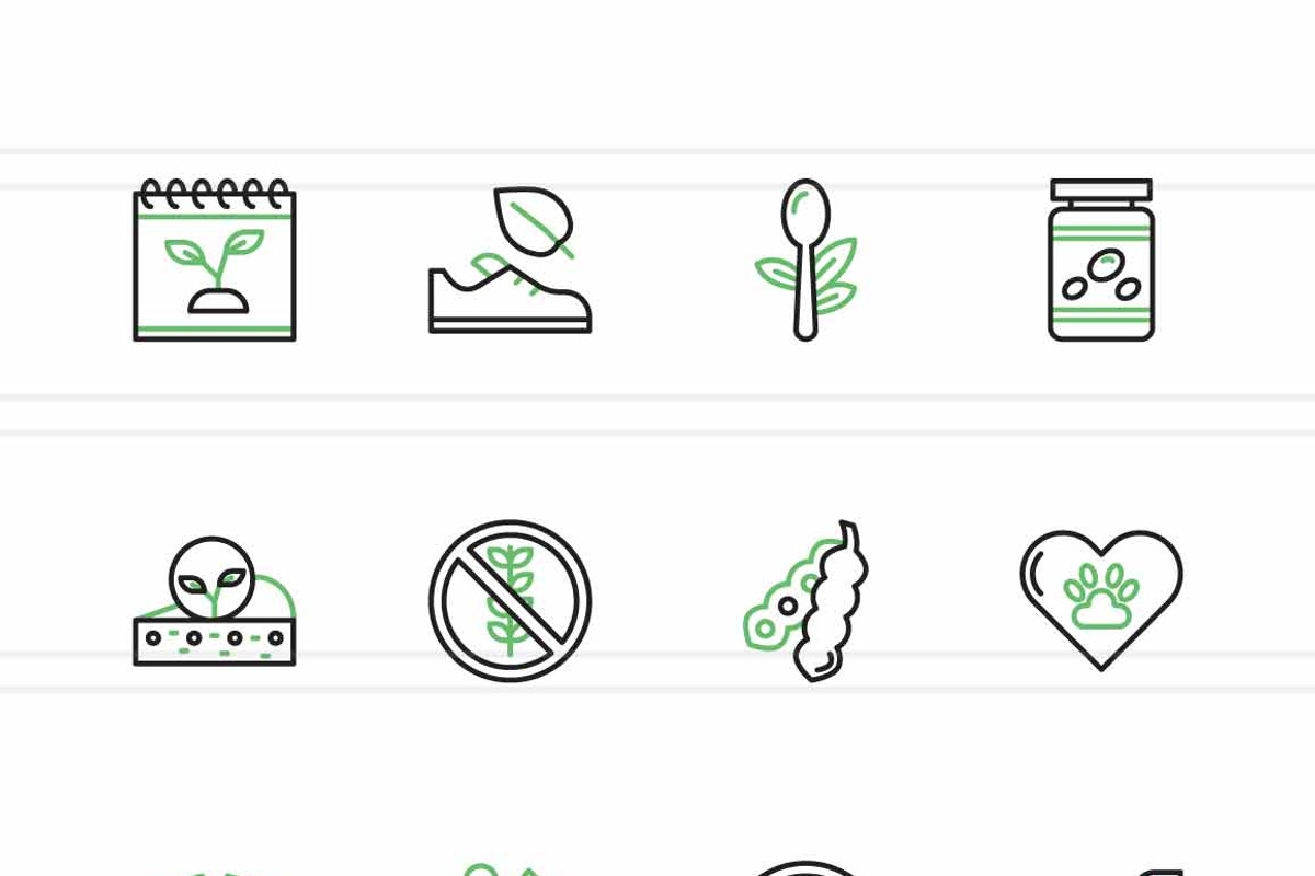 25 World Vegan Day Icons, an Icon by IconBunny (Photo 2 of 2)