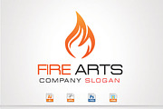 Fire Arts, a Branding & Logo Template by stock6design (Thumbnail 1 of 2)