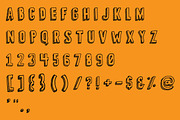 3-D Sketch Display Font, a Font by Linseed Studio (Thumbnail 4 of 4)