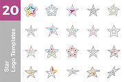 20 Logo Star Templates Bundle, a Branding & Logo Template by Friendesigns (Thumbnail 1 of 21)