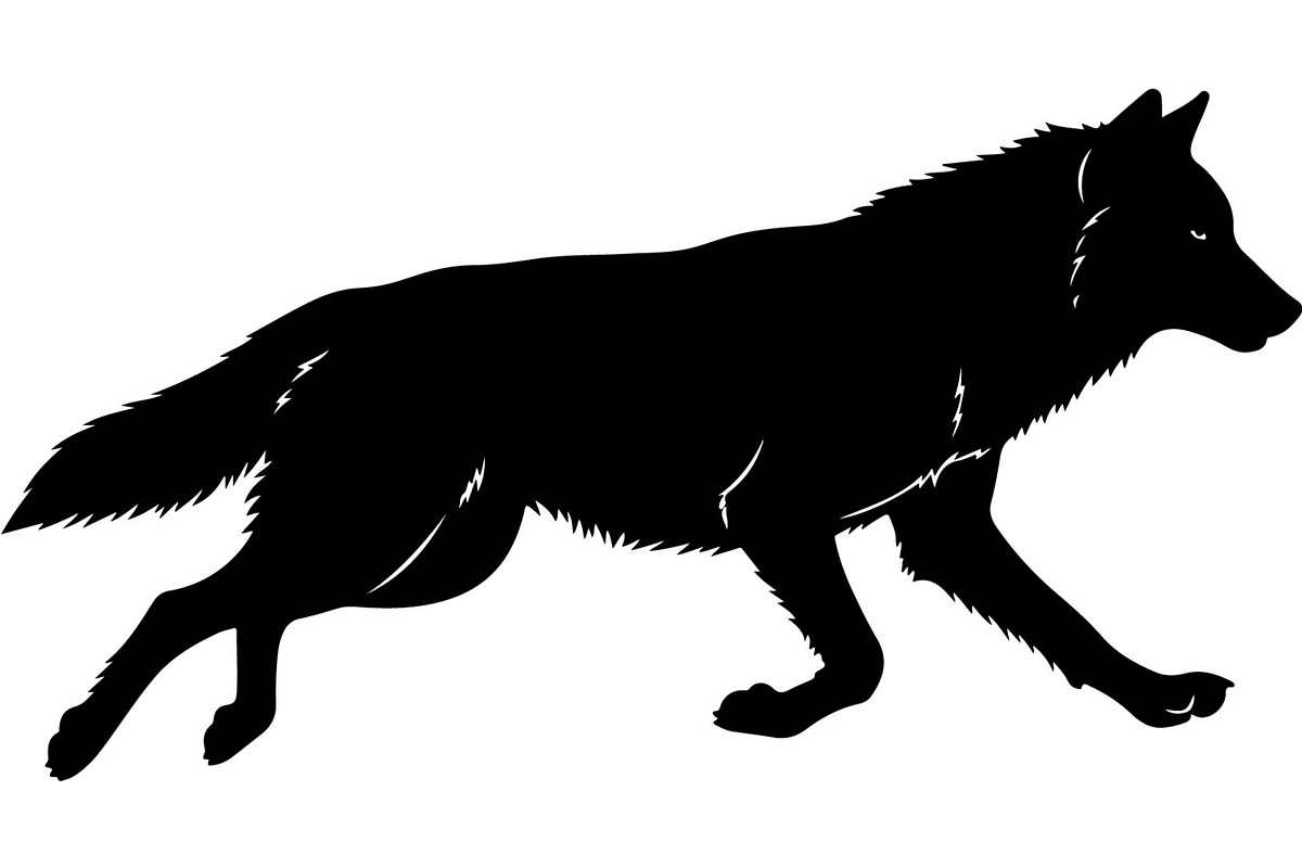 Wolf Silhouette Vector Bundle, an Animal Illustration by Designer_Momina (Photo 13 of 21)