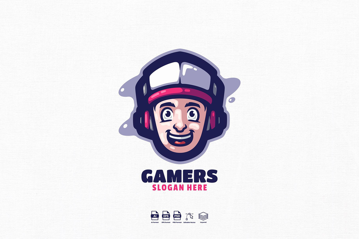Gamers Mascot Logo Design, a Branding & Logo Template by kromastd22