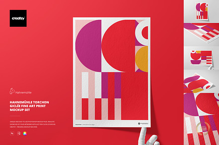 Torchon Giclée Fine Art Print Mockup, a Print Template by creatsy5
