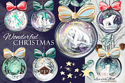 Wonderful Christmas Clipart Set, a Seasonal Illustration by Leonaa art (Thumbnail 3 of 11)