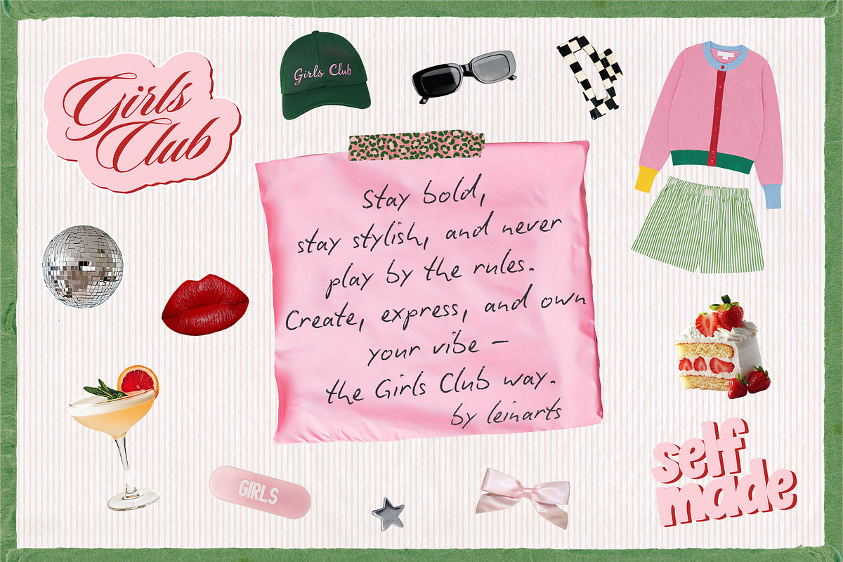 GIRLS CLUB: collage pack 150+, an Object Graphic by lerinartstudio (Photo 9 of 9)