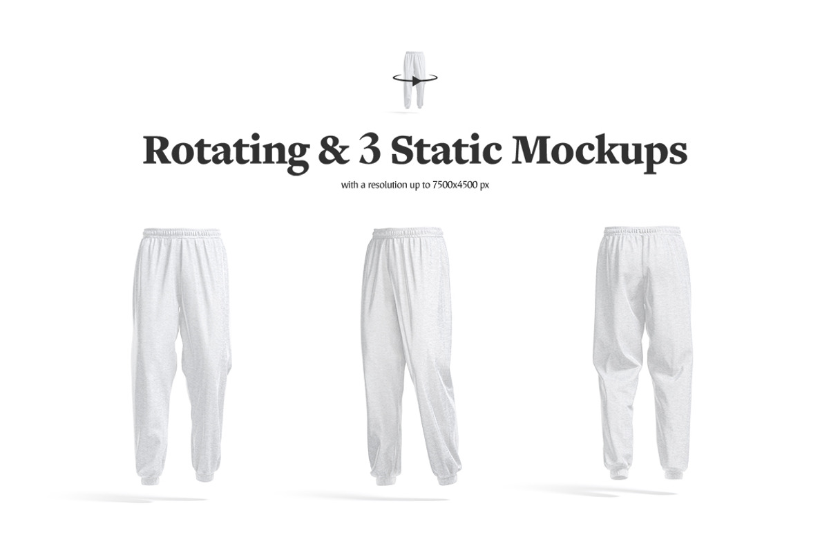 Sweatpants Animated Mockup, a Bottom Mockup by rebrandy (Photo 2 of 14)