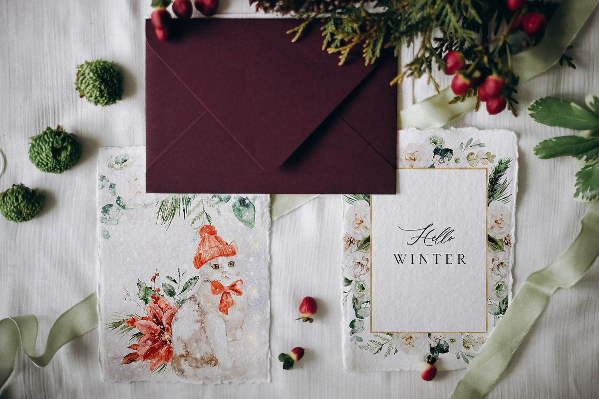 Christmas mood - watercolor set, a Seasonal Illustration by Youksy (Photo 19 of 20)