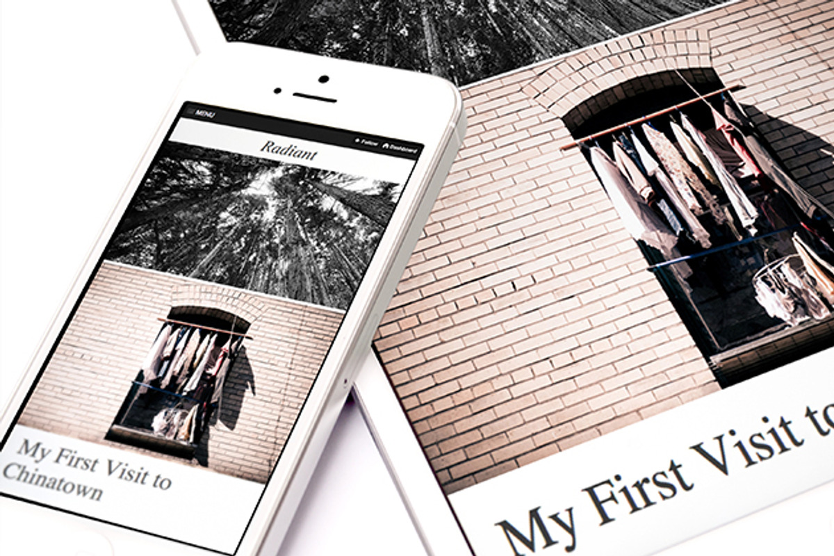 Radiant Tumblr Theme, a Websites & App Template by Storyware (Photo 2 of 5)