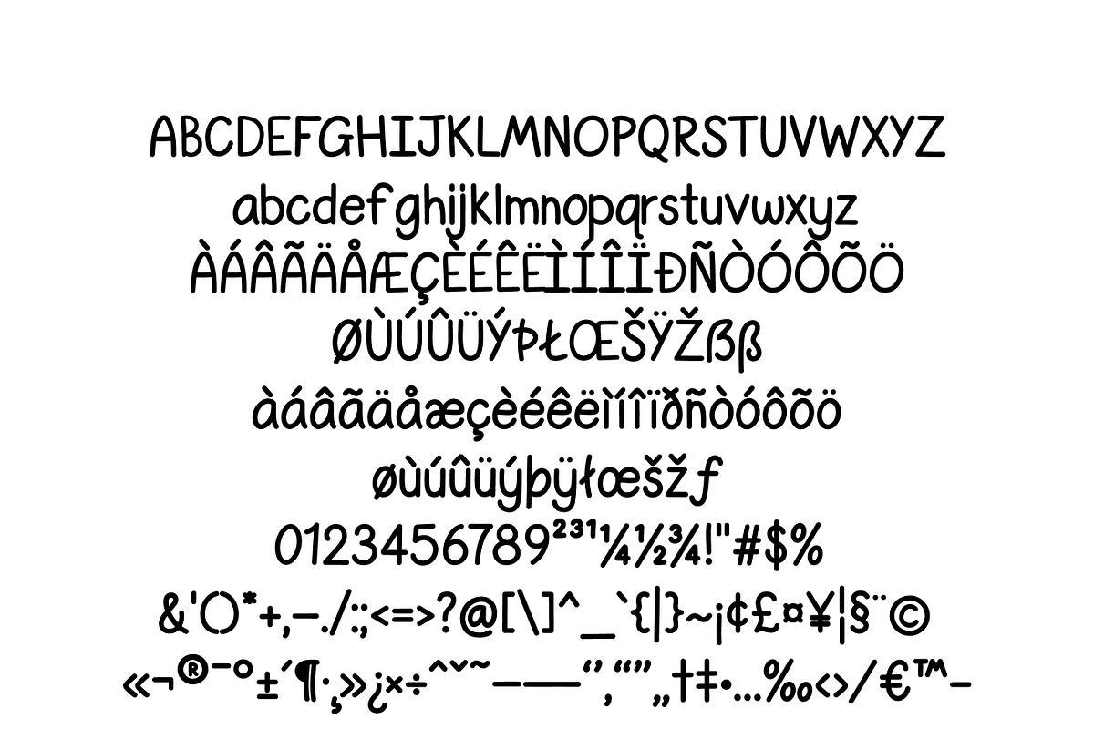 Cutie Pie Font, a Handwritten Font by noonsun (Photo 4 of 4)