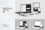 Realistic Multi Devices Mockup PSD, a Mac Mockup by MA-KING_ART (Thumbnail 1 of 3)