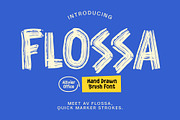 Flossa - Hand Drawn Brush Font, a Handwritten Font by Uncarving (Thumbnail 2 of 10)