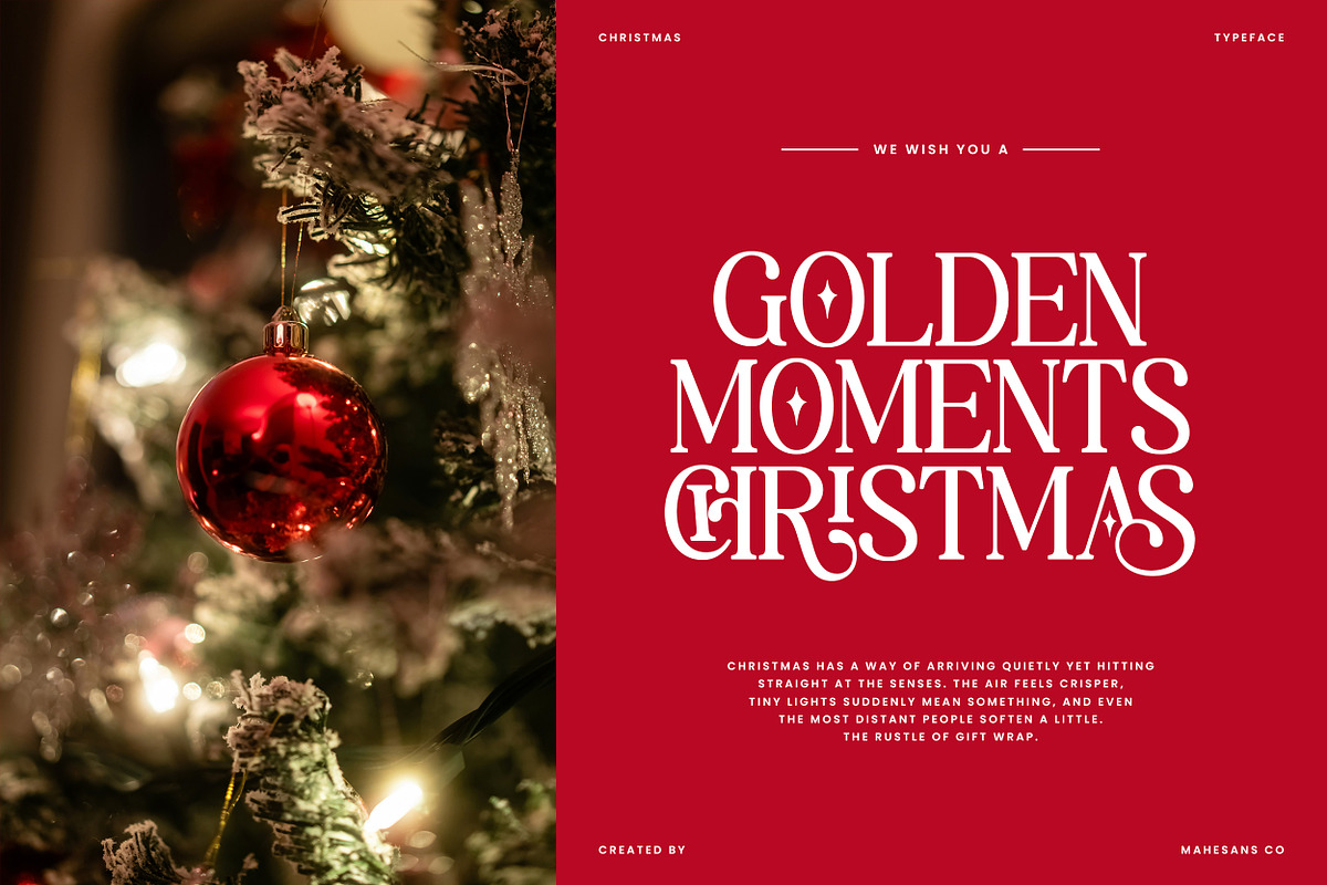 Christmas – Elegant Holiday Serif, a Serif Font by Mahesans Co (Photo 6 of 10)