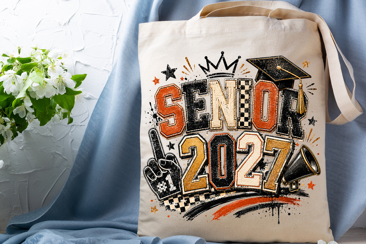 Senior 2027 Sublimation PNG, a Seasonal Illustration by Layerology (Photo 3 of 4)
