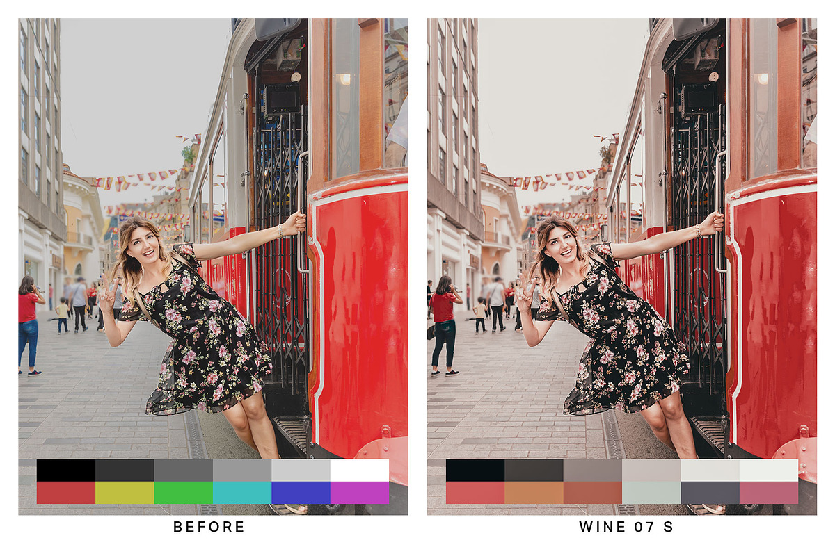 50 Red Tone Lightroom Presets LUTs, a Preset Add-On by SparkleStock