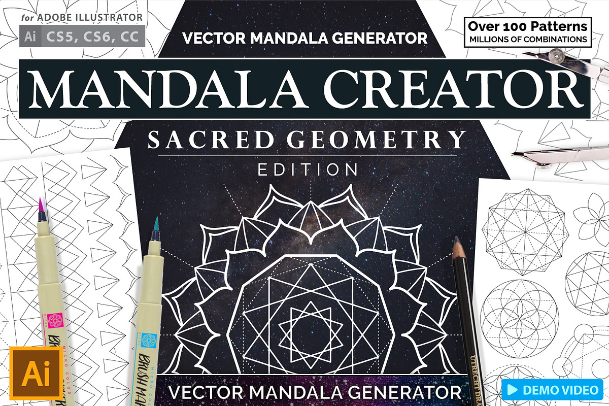 Sacred Geometry Mandala Creator, a Plug-in Add-On by Drifter Studio (Photo 2 of 7)