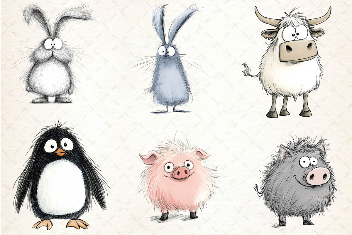 Animals Minimalist Cartoon Sublimati, an Illustration by CreationArt (Photo 3 of 5)