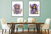 Whimsical Boho Quirky Girl Clipart, a Seasonal Illustration by Canvas Craft (Thumbnail 7 of 10)