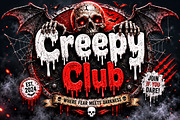 Drip Horror, a Slab Serif Font by Wow Magic (Thumbnail 1 of 6)