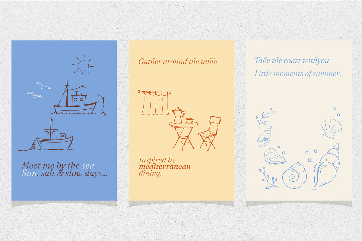 La Dolce Mare, a Decorative Illustration by VectorBird (Photo 6 of 6)