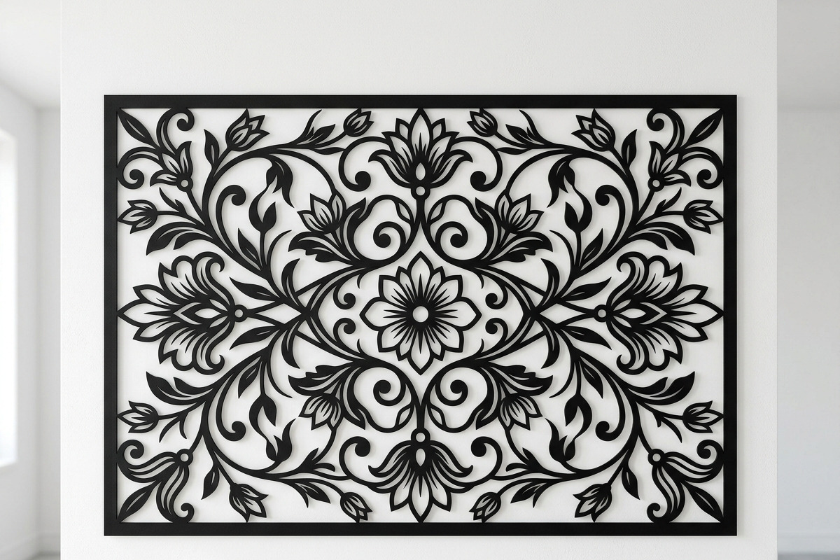 50 Elegant Floral Wall Panel, a Decorative Illustration by Amazin_art (Photo 19 of 27)