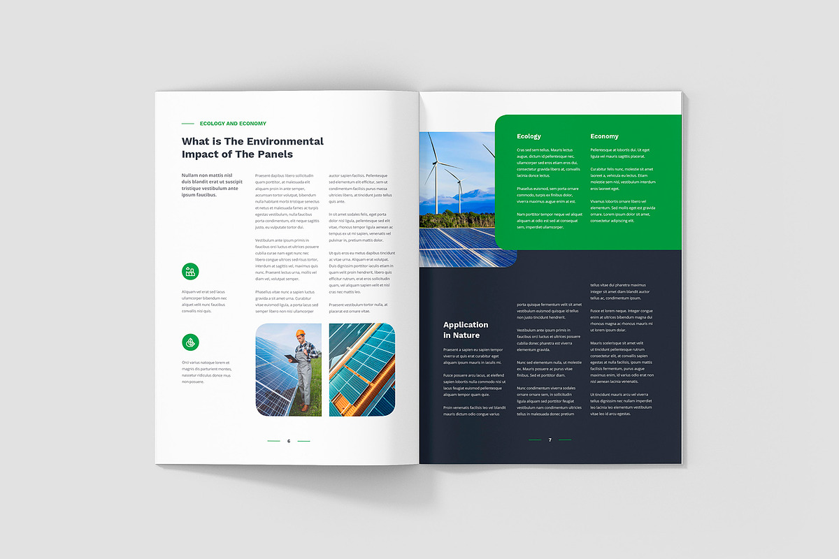 Solar Energy Magazine Canva Template, a Magazine Template by artbart (Photo 15 of 23)