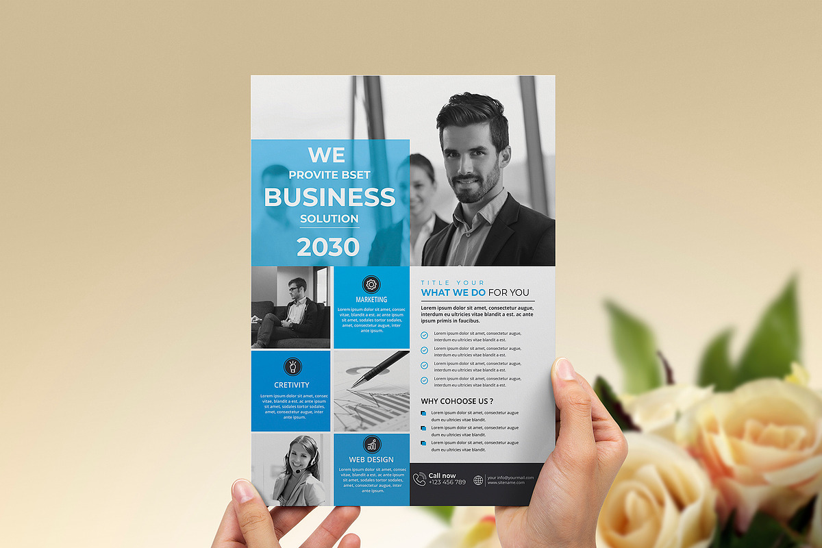 Business Flyer Template, a Flyer Template by Mazharul Islam (Photo 2 of 3)