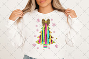 Coquette Glitter Christmas Tree PNG, an Illustration by Craft Nest (Thumbnail 3 of 6)