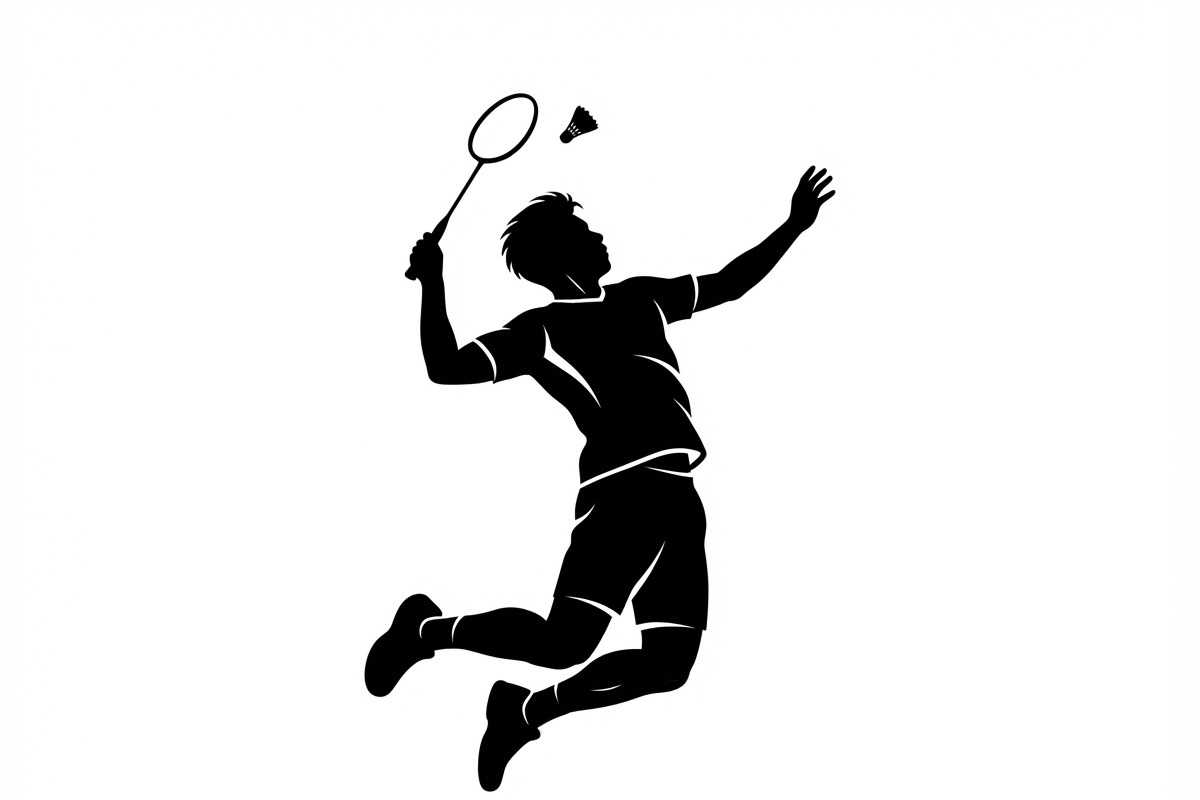 60 Badminton Player Smash Silhouette, a Person Illustration by Amazin_art (Photo 29 of 37)