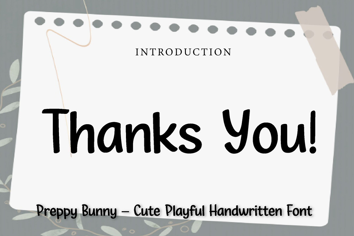 Preppy Bunny, a Handwritten Font by Wow Magic (Photo 3 of 3)