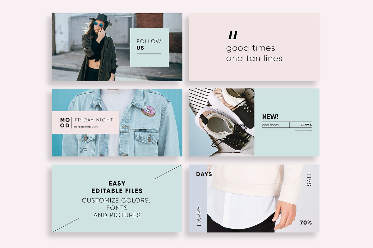 Elegant Facebook Ad Templates, a Social Media Template by Wild Ones (Photo 5 of 9)