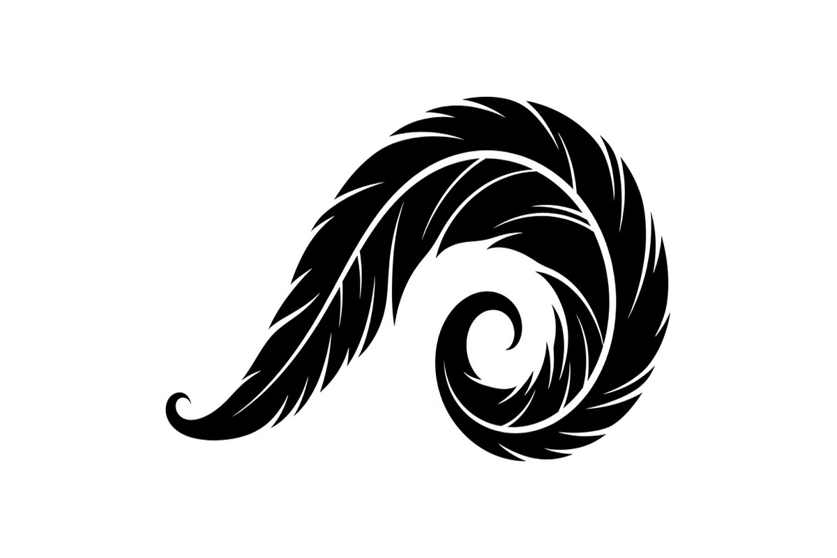 Vintage Feather Swirl SVG Bundle, an Illustration by Creativeshirt (Photo 21 of 31)