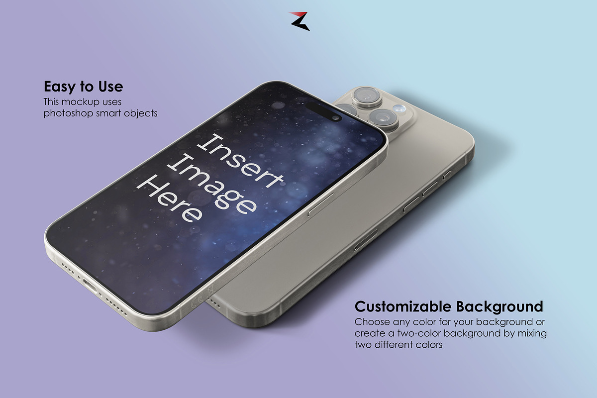 iPhone 15 Pro Max Mockup 6K, an iPhone Mockup by Zabiegala MP (Photo 9 of 24)