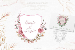 Add Peonies - Watercolor Graphic Set