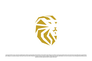 Royal Lion Face Logo Design Icon, a Branding & Logo Template by Morvana Crew