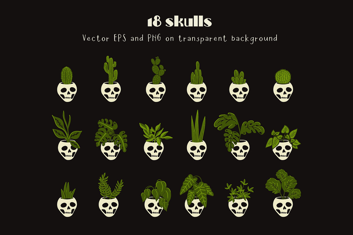 Spooky Garden Collection, a Pattern Graphic by Zim Varezhkin (Photo 2 of 8)