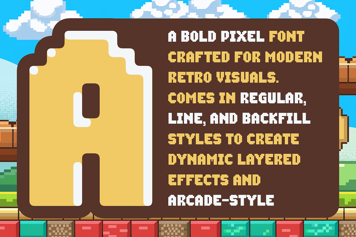 Gamebrick, a Symbol Font by din-studio.com (Photo 4 of 11)