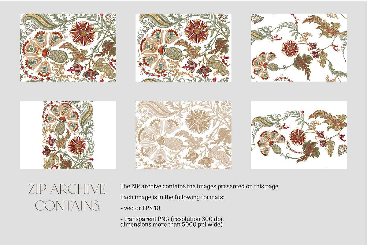 Bohemian Spirit 6 Seamless Patterns, a Pattern Graphic by Elen-Lane (Photo 5 of 6)