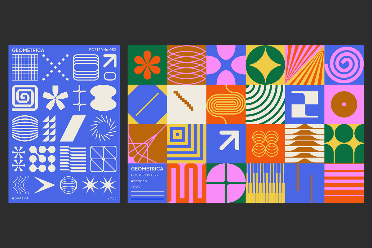 Geometrica Vol.2 – Brutalist Kit, an Object Graphic by Léo Alexandre (Photo 12 of 15)