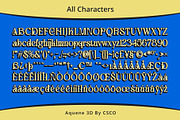 Aquene 3D, a Serif Font by Craft Supply Co. (Thumbnail 7 of 8)