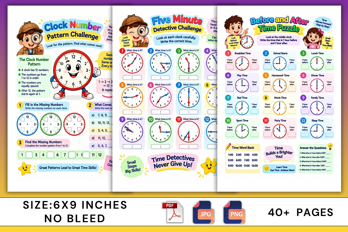 Real-World Clock Challenges, a Stationery Template by Designmela01 (Photo 4 of 6)